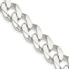 Sterling Silver Curb Chain — 11 mm