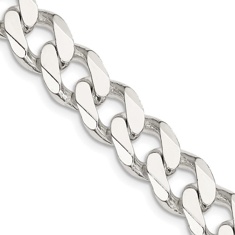 Sterling Silver Curb Chain — 11 mm