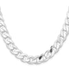 Sterling Silver Curb Chain — 11 mm