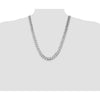 Sterling Silver Curb Chain — 11 mm