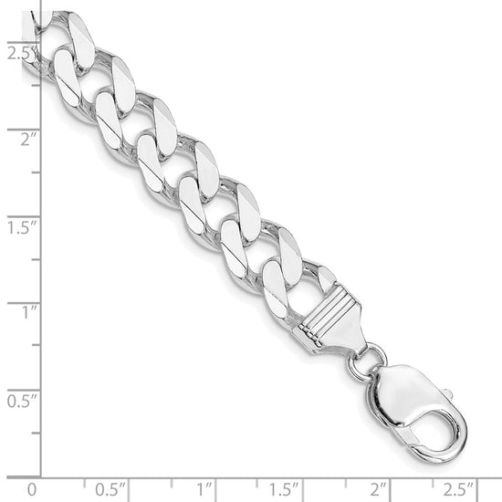 Sterling Silver Curb Chain — 11 mm