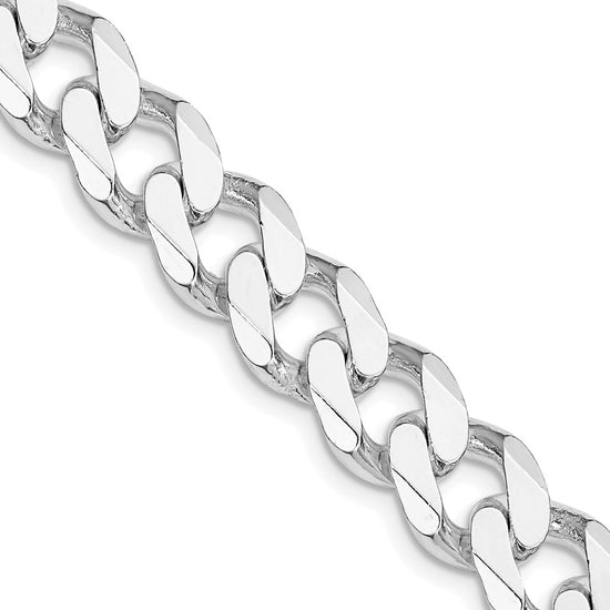 Sterling Silver Curb Chain — 11 mm
