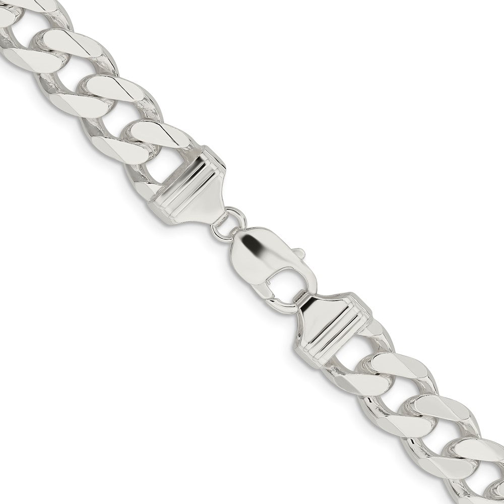 Sterling Silver Curb Chain — 13 mm