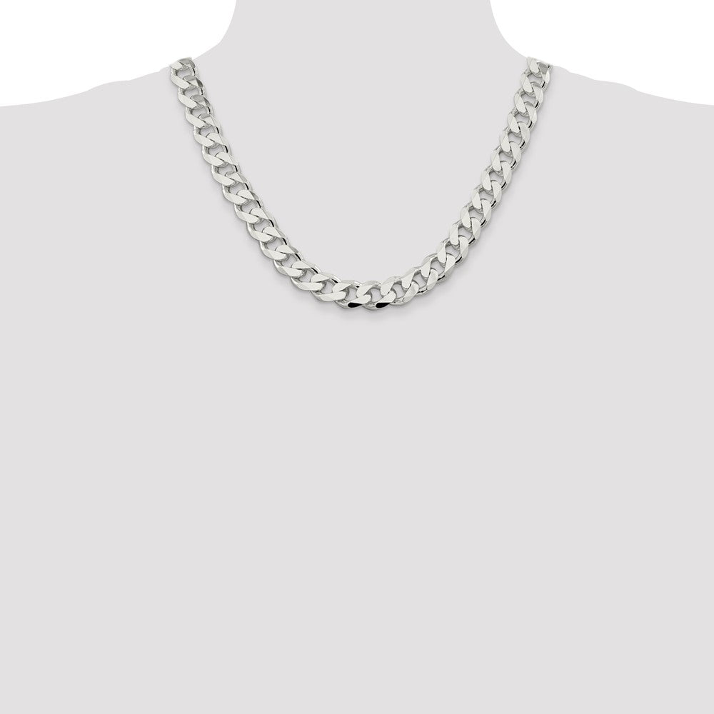 Sterling Silver Curb Chain — 13 mm