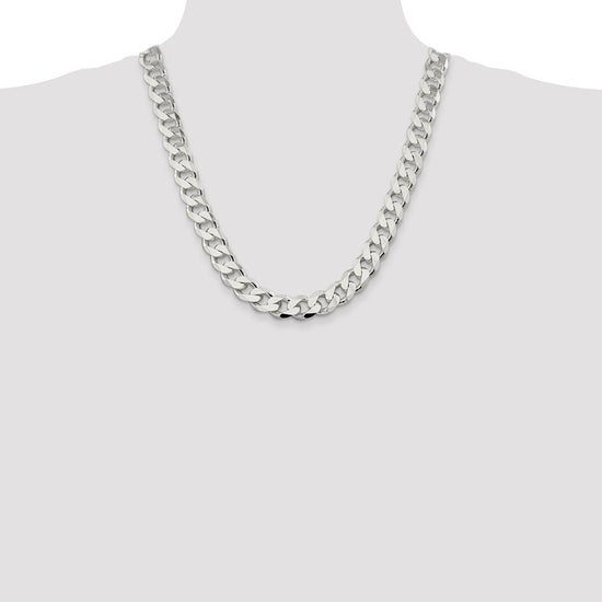 Sterling Silver Curb Chain — 13 mm