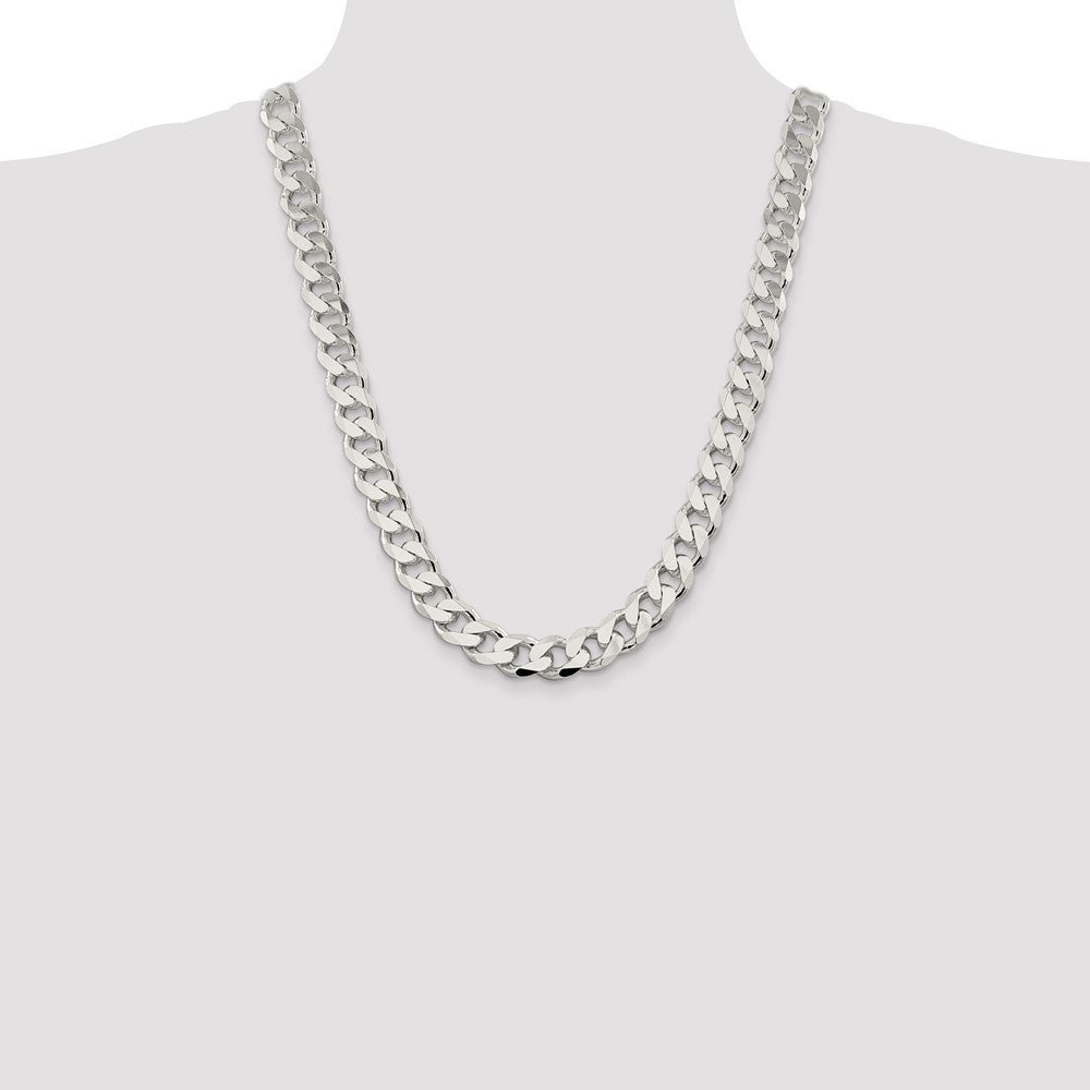 Sterling Silver Curb Chain — 13 mm