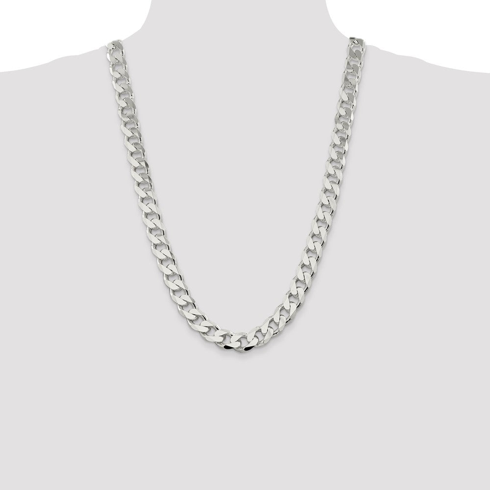 Sterling Silver Curb Chain — 13 mm