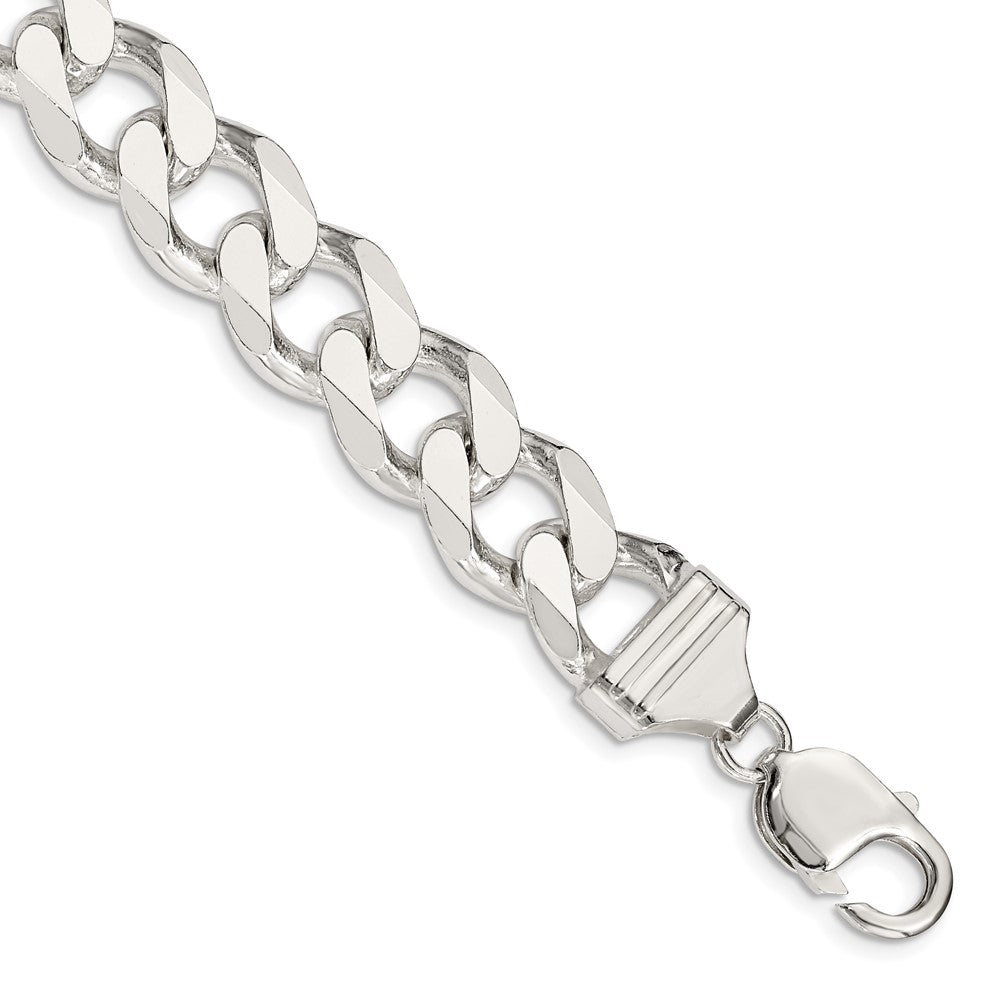 Sterling Silver Curb Chain — 13 mm