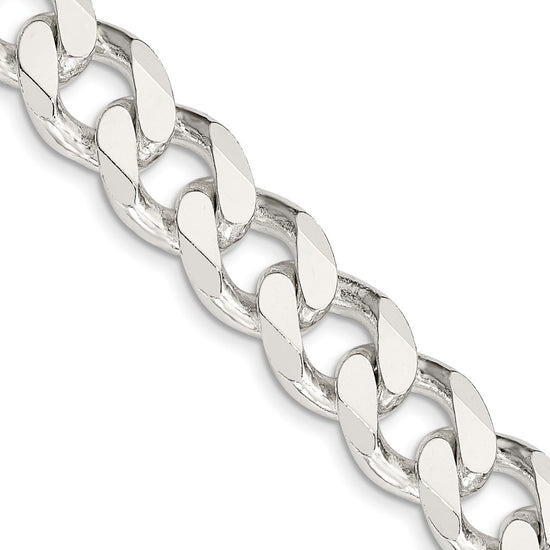 Sterling Silver Curb Chain — 13 mm