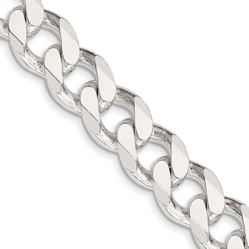 Sterling Silver Curb Chain — 13 mm