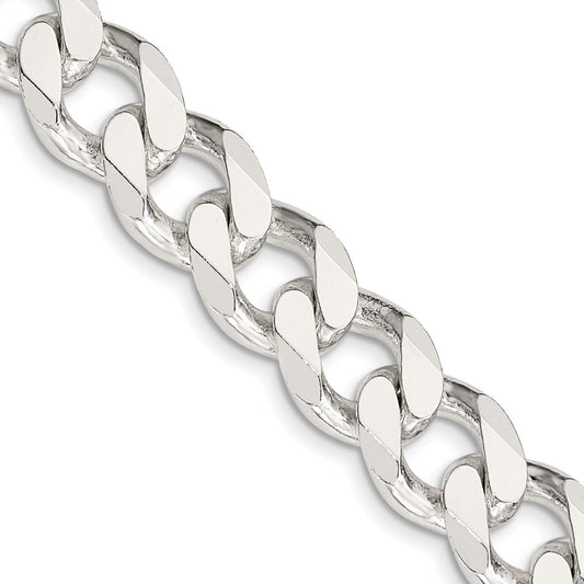 Sterling Silver Curb Chain — 13 mm