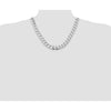 Sterling Silver Curb Chain — 13 mm