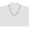Sterling Silver Curb Chain — 13 mm