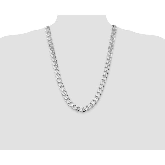 Sterling Silver Curb Chain — 13 mm