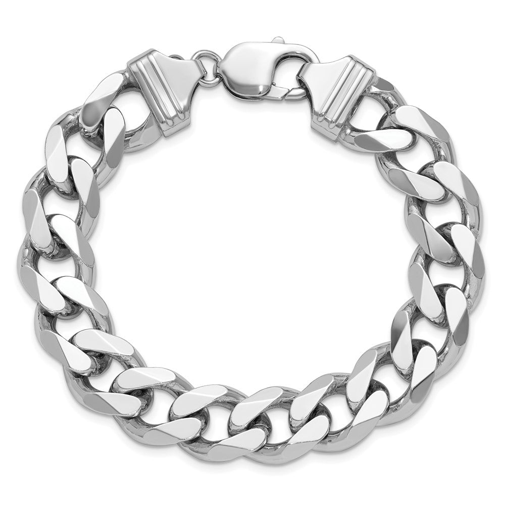 Sterling Silver Curb Chain — 13 mm