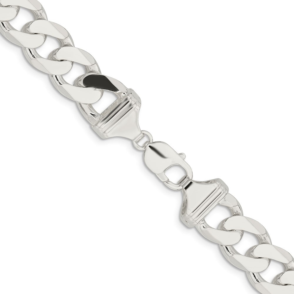 Sterling Silver Curb Chain — 14.5 mm