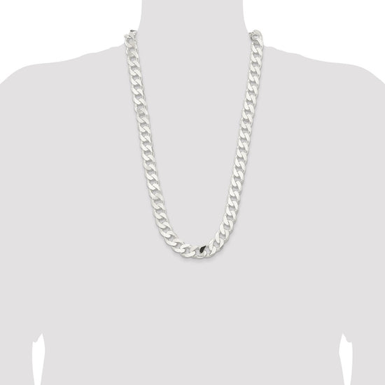 Sterling Silver 14.5mm Curb Chain