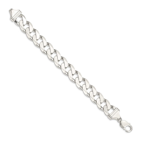 Sterling Silver Curb Chain — 14.5 mm