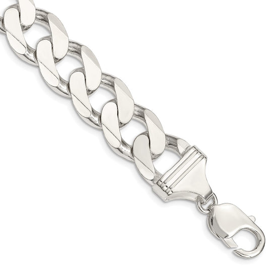 Sterling Silver Curb Chain — 14.5 mm