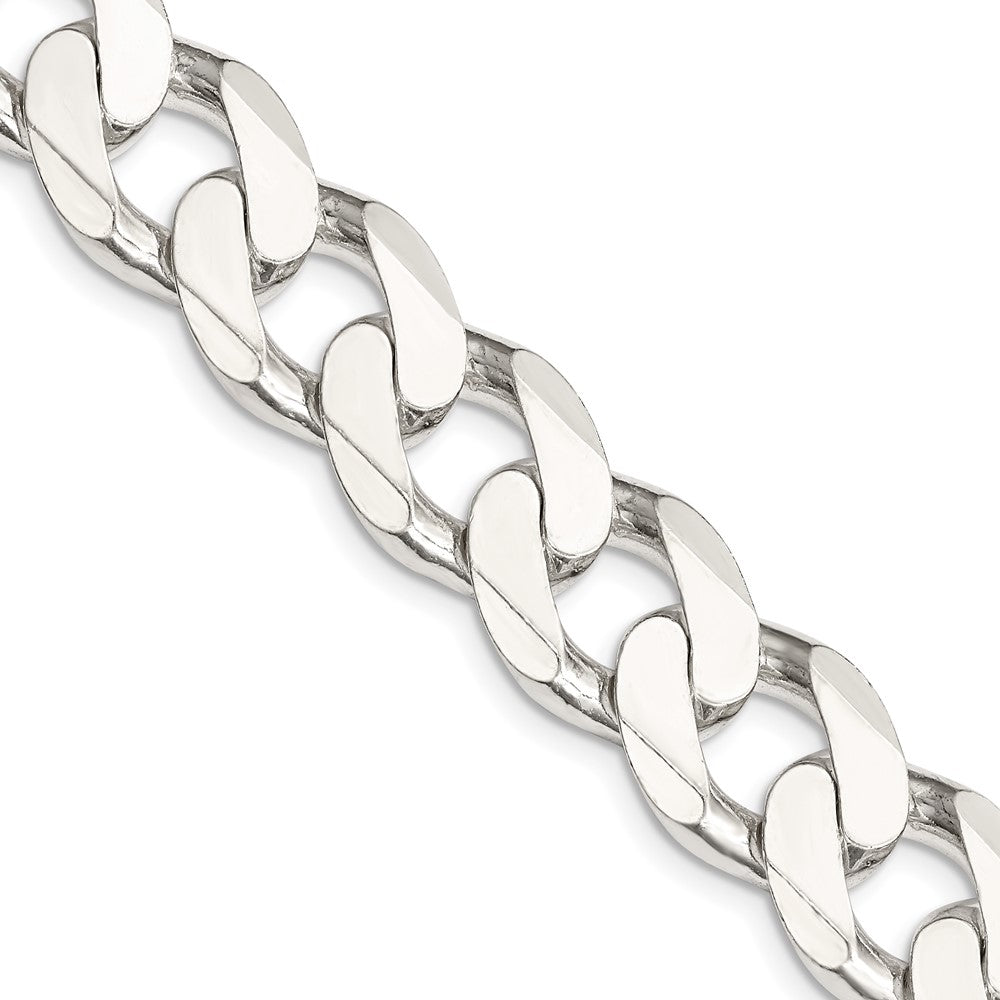 Sterling Silver Curb Chain — 14.5 mm