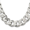 Sterling Silver Curb Chain — 16.25 mm