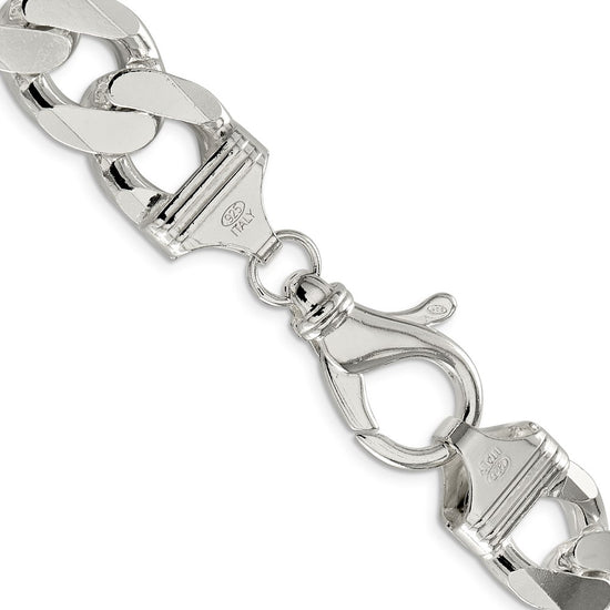 Sterling Silver Curb Chain — 16.25 mm