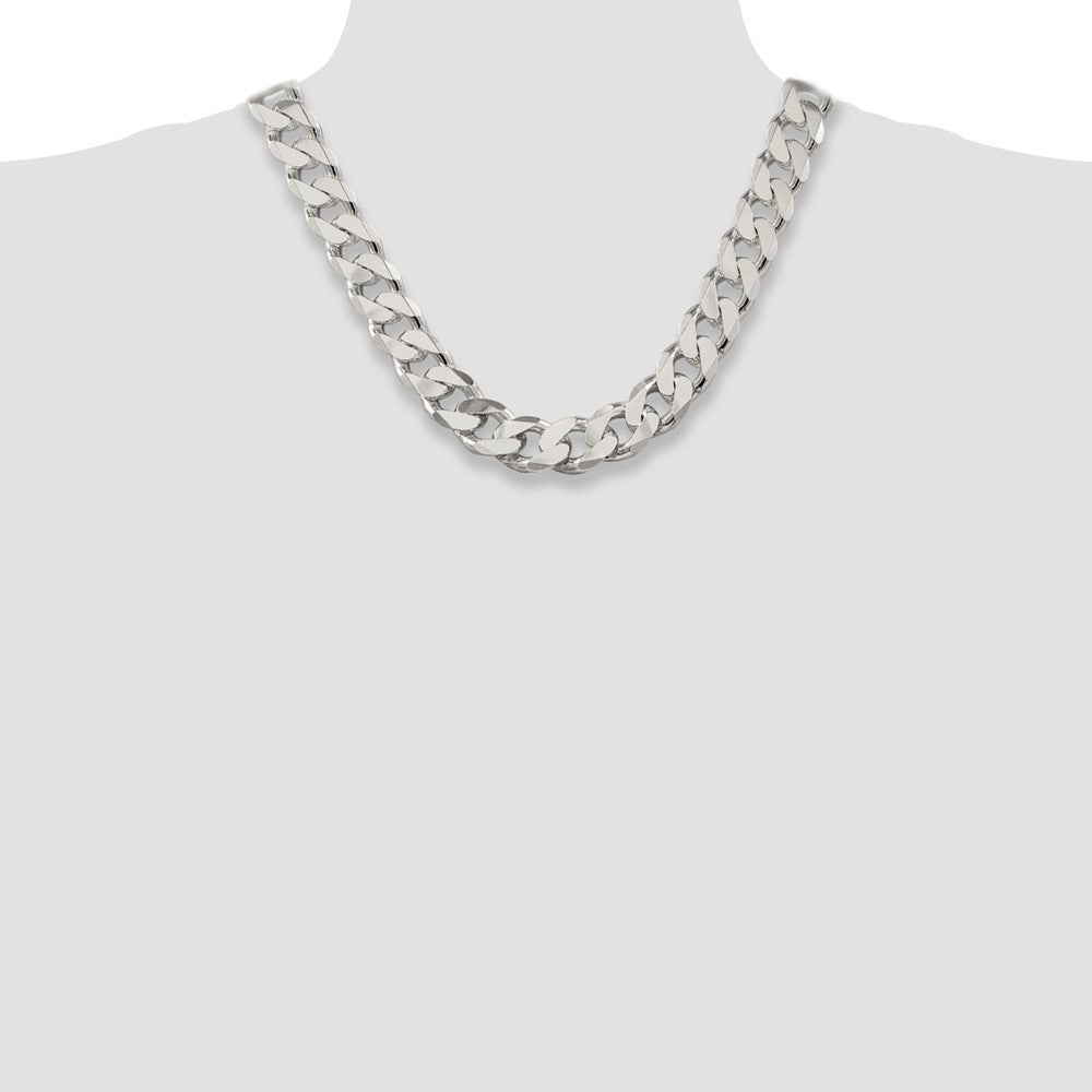 Sterling Silver Curb Chain — 16.25 mm