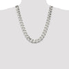 Sterling Silver Curb Chain — 16.25 mm