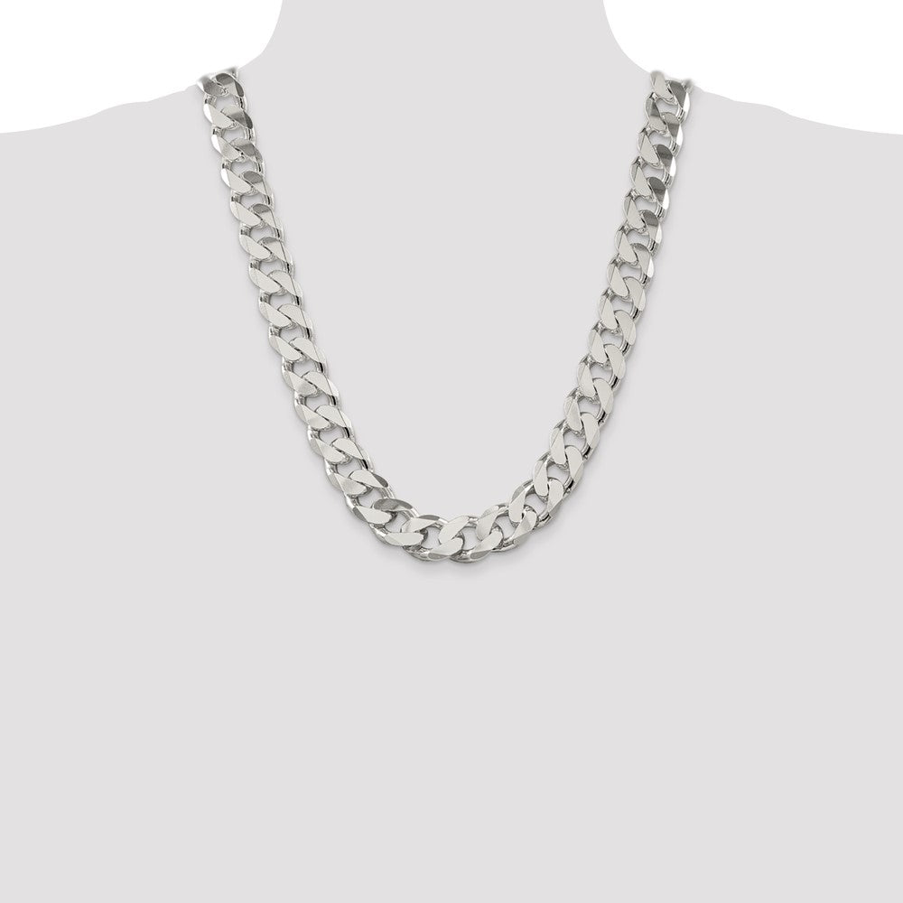 Sterling Silver Curb Chain — 16.25 mm