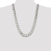 Sterling Silver Curb Chain — 16.25 mm