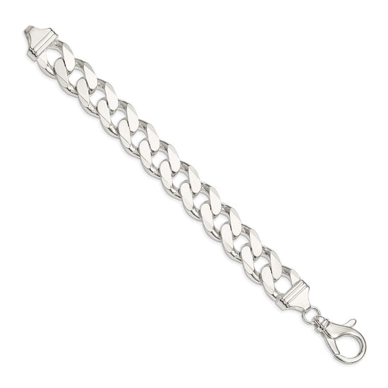 Sterling Silver Curb Chain — 16.25 mm