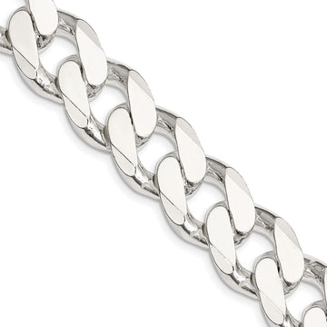 Sterling Silver Curb Chain — 16.25 mm