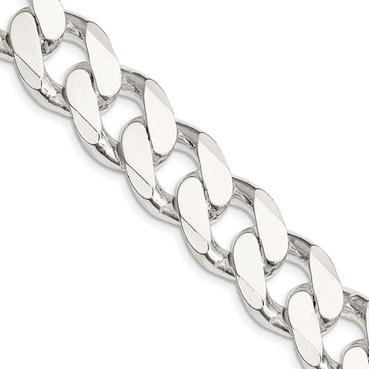 Sterling Silver Curb Chain — 16.25 mm