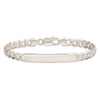 Sterling Silver Curb Link ID Bracelet