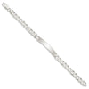 Sterling Silver Curb Link ID Bracelet