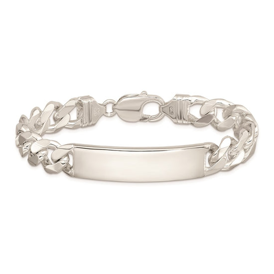Sterling Silver Curb Link ID Bracelet