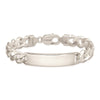 Sterling Silver Curb Link ID Bracelet