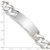 Sterling Silver Curb Link ID Bracelet