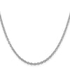 Sterling Silver Rhodium-plated 2.75mm Cable Chain