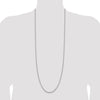 Sterling Silver Rhodium-plated 2.75mm Cable Chain