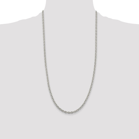 Sterling Silver 4.5mm Cable Chain