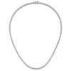 Cheryl M Sterling Silver Rhodium-plated Brilliant-cut CZ 18 Inch Necklace