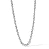 Cheryl M Sterling Silver Rhodium-plated Fancy Graduated Brilliant-cut CZ Cluster 18 Inch Necklace with 2 Inch Extender