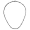 Cheryl M Sterling Silver Rhodium-plated Brilliant-cut CZ 18 Inch Necklace