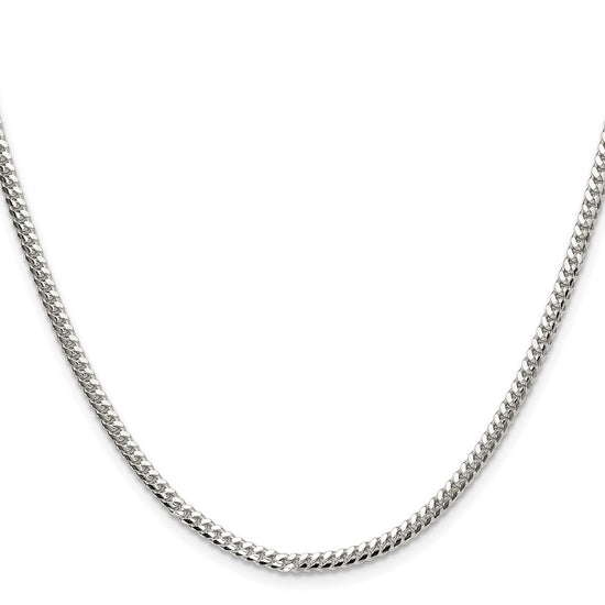 Sterling Silver Domed Curb Chain
