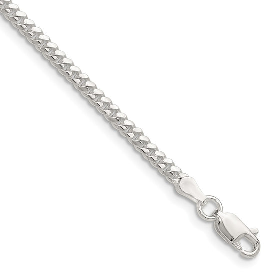 Sterling Silver Domed Curb Chain