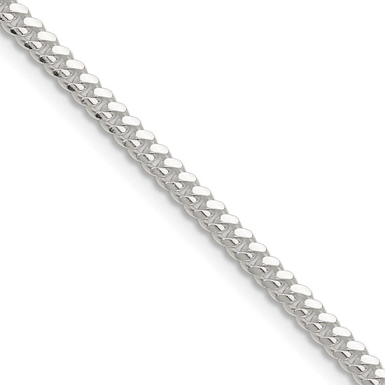 Sterling Silver Domed Curb Chain
