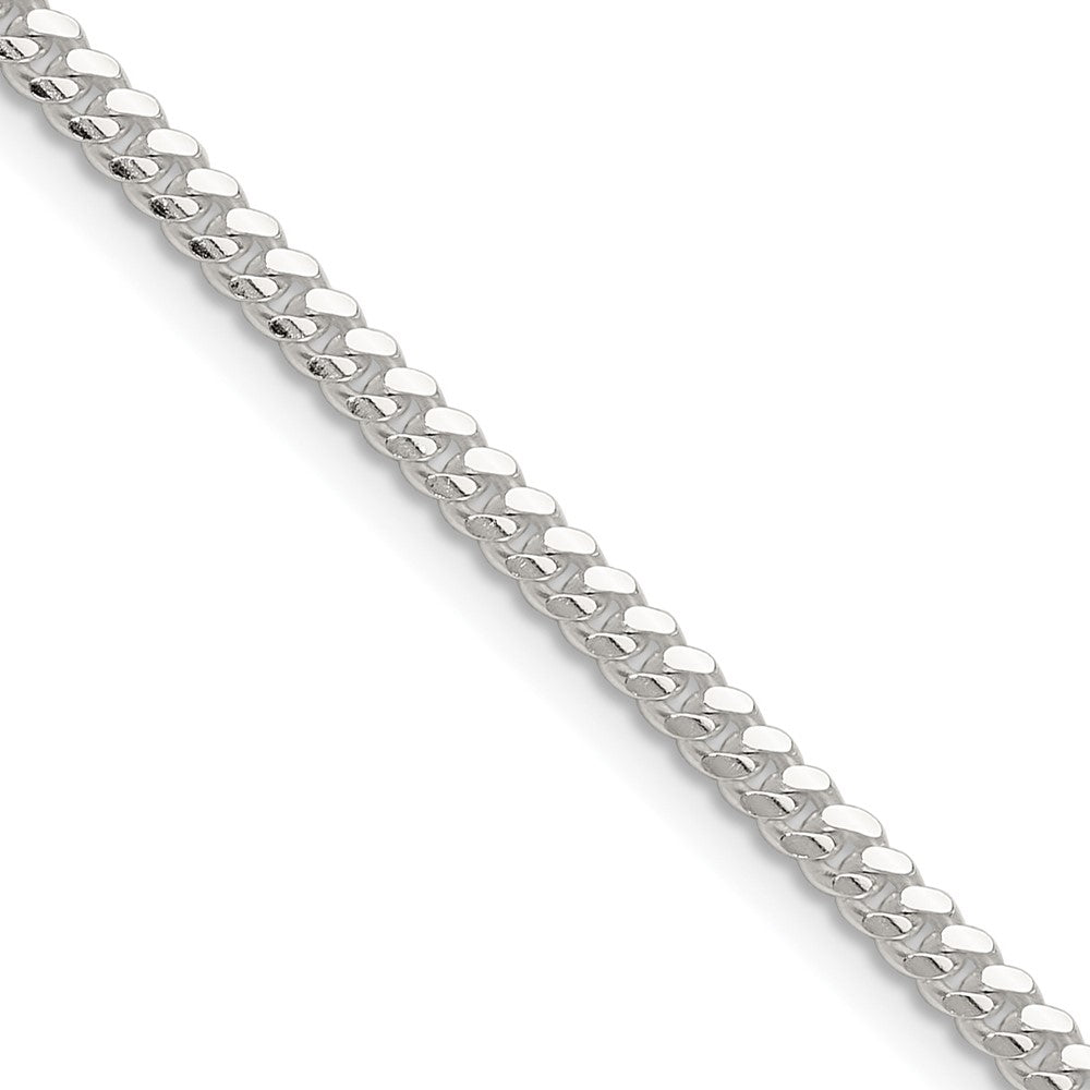 Sterling Silver Domed Curb Chain