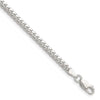 Sterling Silver Domed Curb Chain