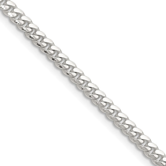 Sterling Silver Domed Curb Chain